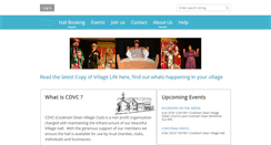 Desktop Screenshot of cookhamdeanvillagehall.com